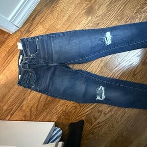 Levi's High Rise Jeans - Dark Blue, skinny